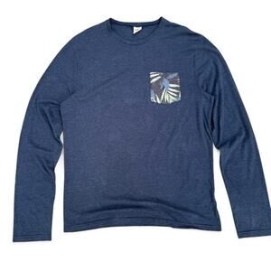 Hollister Co Men’s Long Sleeve Tee Palm Tree Graphic Size Large